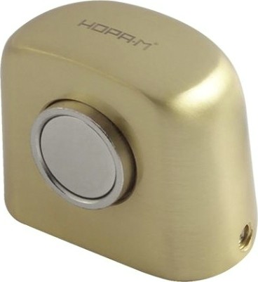 Ограничительный стопор НОРА-М 802 магнитный, напольный "Матовое золото" [8869]