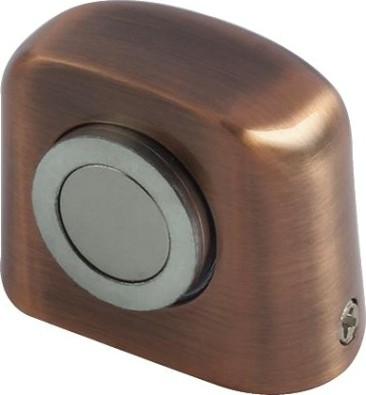 Ограничительный стопор НОРА-М 802 магнитный, напольный "Старая медь" [8872]
