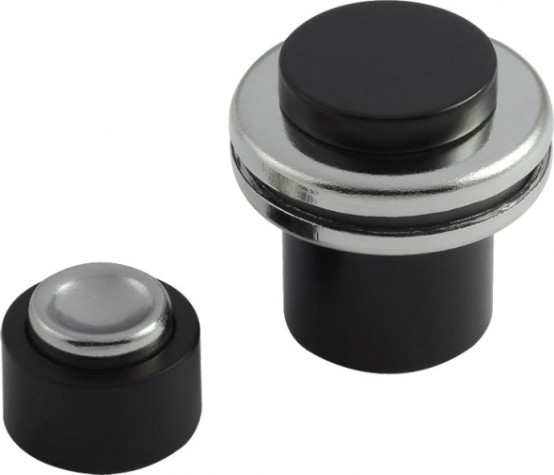 Ограничительный стопор НОРА-М 804 магнитный, напольный "Черный" [18552]