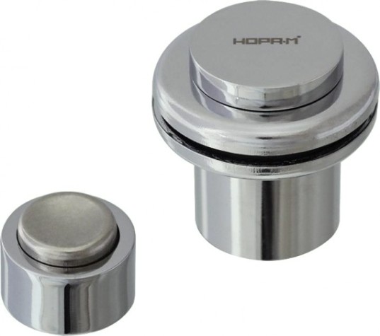 Ограничительный стопор НОРА-М 804 магнитный, напольный "Хром" [16703]