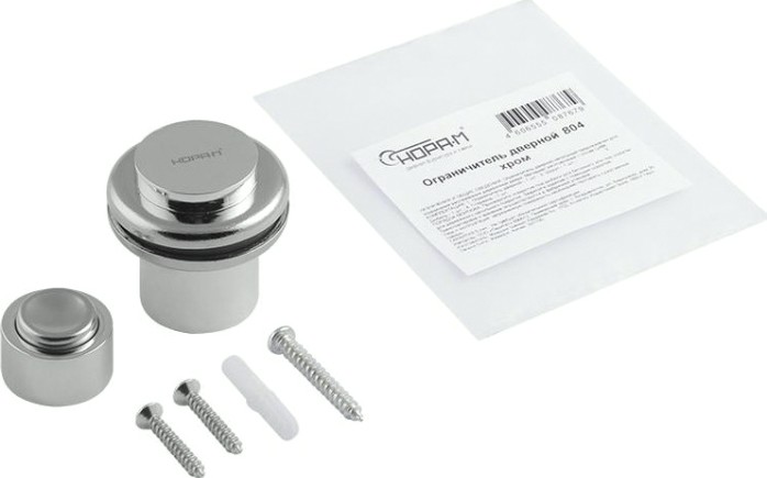 Ограничительный стопор НОРА-М 804 магнитный, напольный "Хром" [16703]