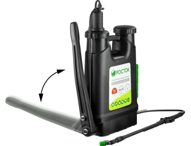 Опрыскиватель ручной РОСТОК RK-11 11 л, ранцевый, с телескопическим удлинителем [425219]