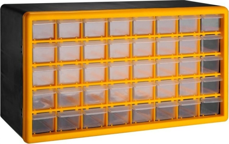 Органайзер DEKO DKTB14 система хранения 40 выдвижных ящиков (50х16х25см) [065-0819]