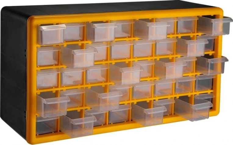 Органайзер DEKO DKTB14 система хранения 40 выдвижных ящиков (50х16х25см) [065-0819]