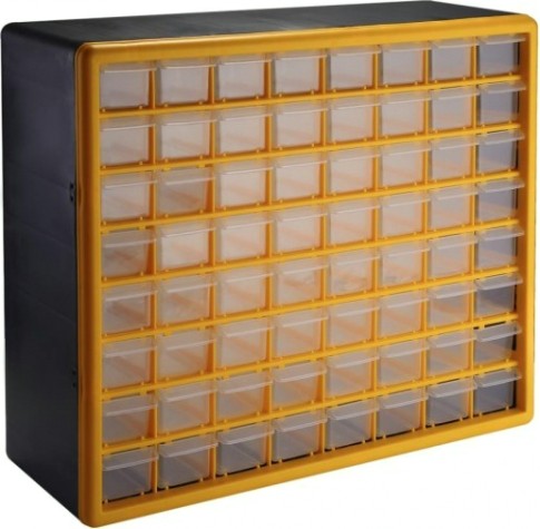 Органайзер DEKO DKTB15 система хранения 64 выдвижных ящика (50х16х39см) [065-0820]