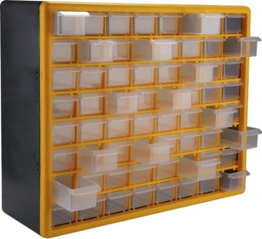 Органайзер DEKO DKTB15 система хранения 64 выдвижных ящика (50х16х39см) [065-0820]