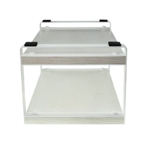 Органайзер кухонный EMBODIMENT EMB-KO-WDT-HAW двухъярусный, дуб Харбор, белый