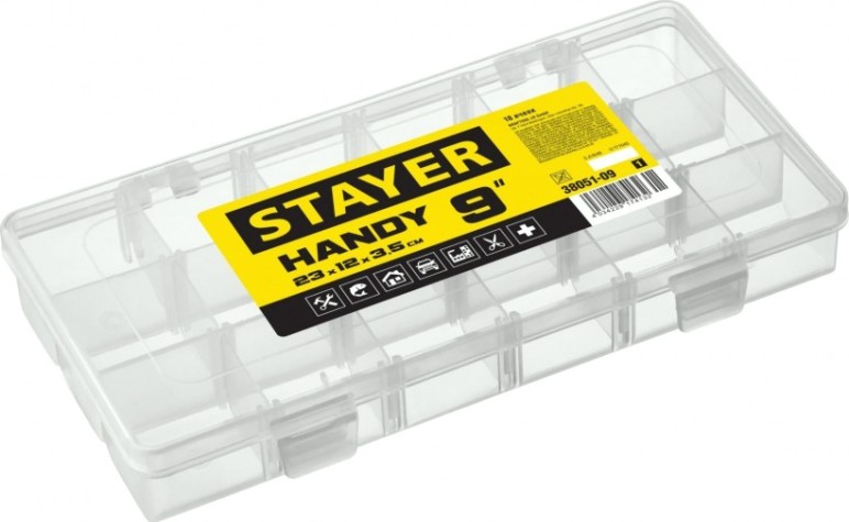 Органайзер STAYER HANDY-9 пластиковый, [38051-09_z01]