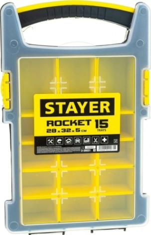 Органайзер STAYER ROCKET-15 пластиковый, [2-38031_z01]