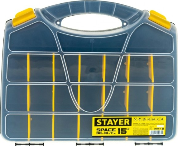 Органайзер STAYER SPACE-15 пластиковый, [38038-15_z01]