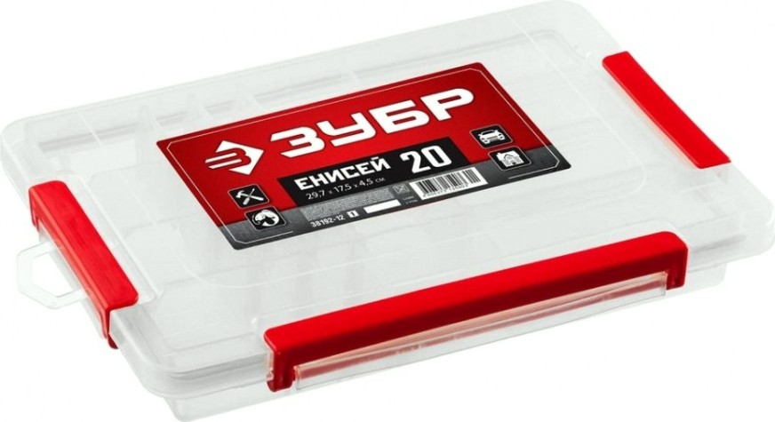 Органайзер ЗУБР ЕНИСЕЙ-20 пластиковый, [38192-12_z01]