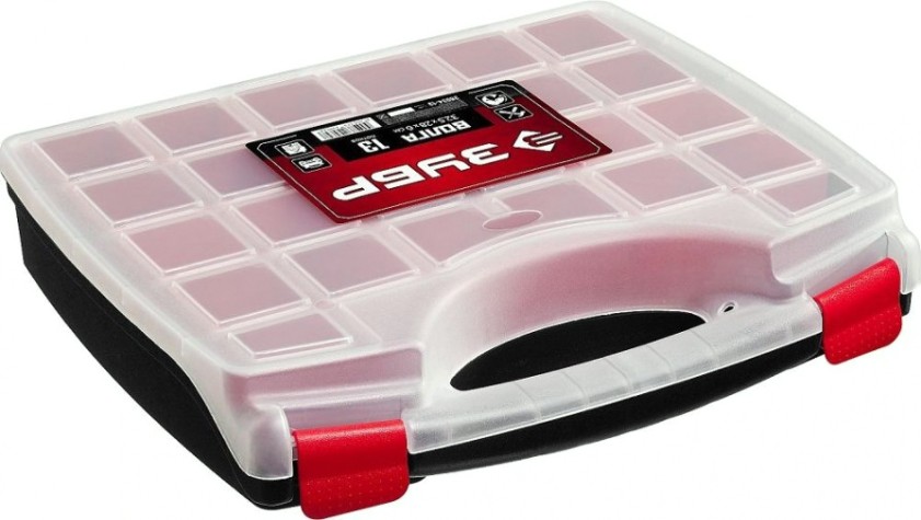 Органайзер ЗУБР ВОЛГА-13 со съемными лотками, [38034-13]