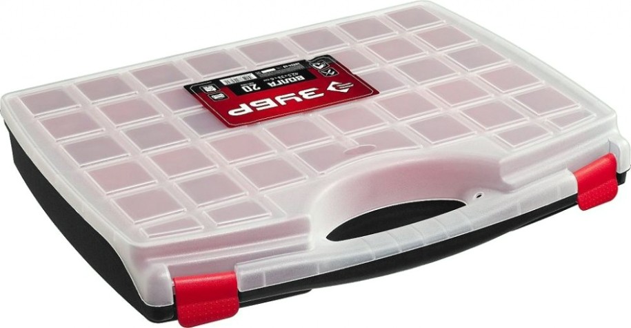 Органайзер ЗУБР ВОЛГА-20 со съемными лотками, [38034-20]