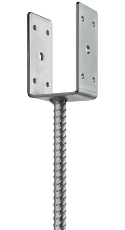 Основание столба ЗУБР U-образное 71х120х60мм [310286-070]