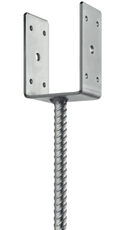 Основание столба ЗУБР U-образное 81х120х60мм [310286-080]