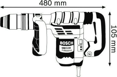 Отбойный молоток BOSCH GSH 5 CE [0611321000] Кейс