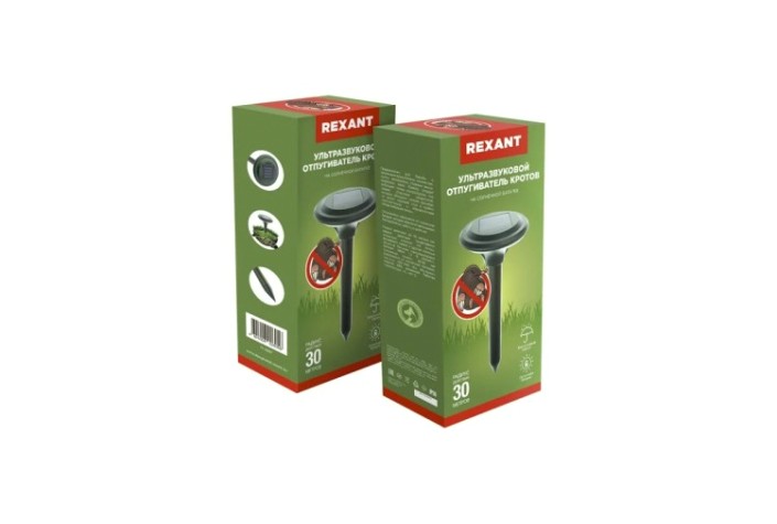 Отпугиватель кротов REXANT 71-0007 ультразвуковой R 30м на солнечной батарее Отпугиватель кротов REXANT 71-0007 ультразвуковой R 30м на солнечной батарее
