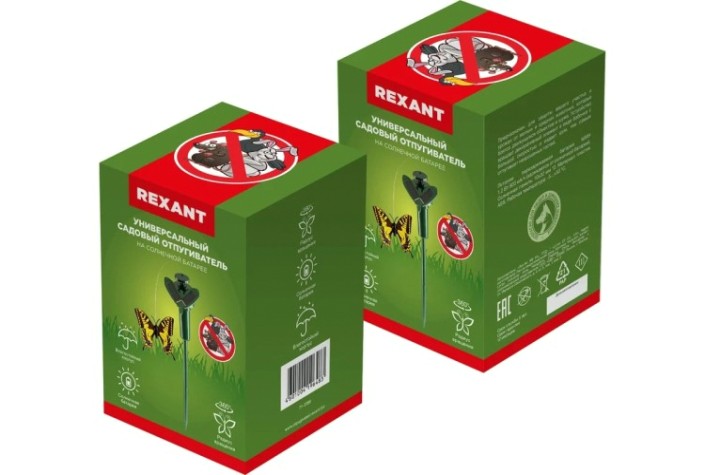 Отпугиватель REXANT 71-0089 птиц, животных на солнечной батарее, бабочка