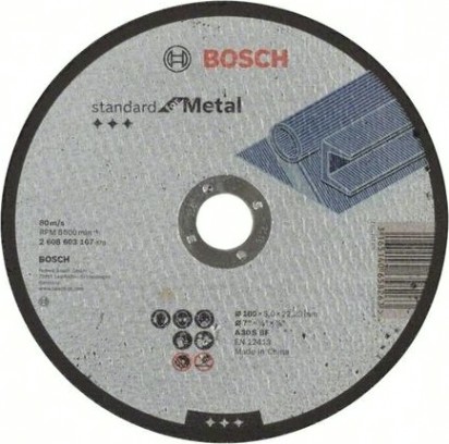 Отрезной круг по металлу BOSCH 180х3,0х22.2 мм A30S-BF Standard for Metal [2608603167]