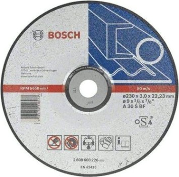 Отрезной круг по металлу BOSCH 230х3,0х22.2 мм A30S-BF Standard for Metal [2608603168]