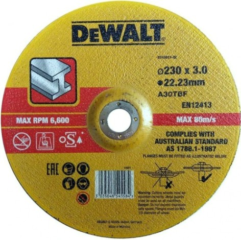 Отрезной круг по металлу DeWALT 230х2.8x22.2 мм Extreme DT43913-XJ [DT43913-QZ]