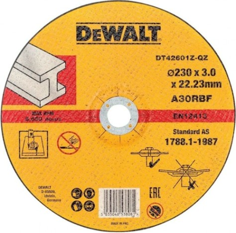 Отрезной круг по металлу DeWALT 230х2.8x22.2 мм INDUSTRIAL DT42601Z-QZ