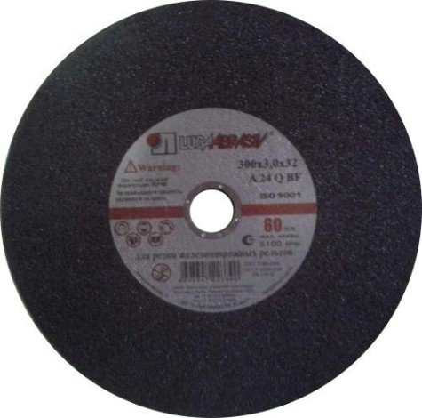 Отрезной круг по металлу ЛУГА 300х3,0х32,0 мм для рельс ручн. [D11003003230050]