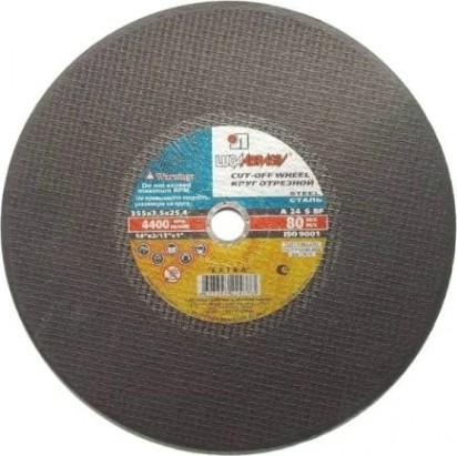 Отрезной круг по металлу ЛУГА 400х3,5х25,4 мм A 24 S BF (14А БУ) 80 [D11004002530010]