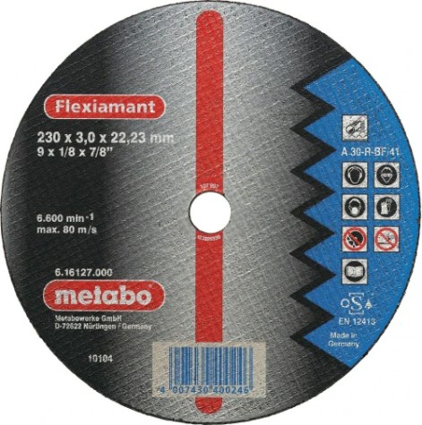 Отрезной круг по металлу METABO 230x3,0x22,23 мм A30R Flexiamant [616127000]