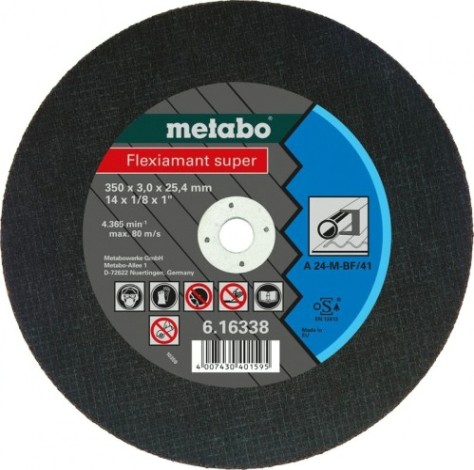 Отрезной круг по металлу METABO 350x3,0x25,4 мм A24M Flexiamant S [616338000]