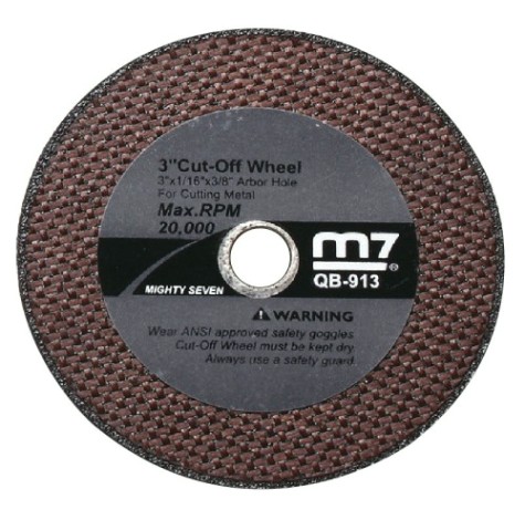 Отрезной круг по металлу MIGHTY SEVEN QB-913 75 мм для пневматической мини машины qc-213