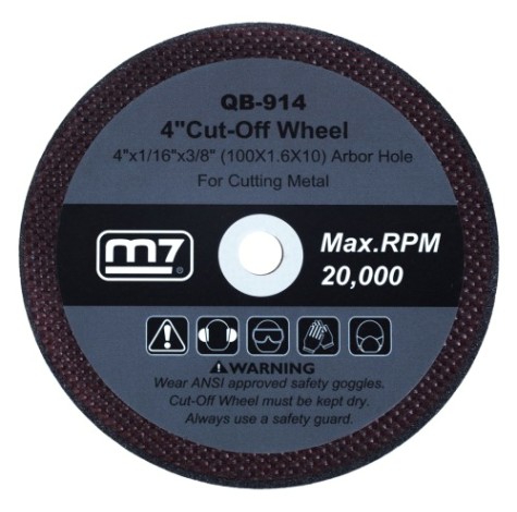 Отрезной круг по металлу MIGHTY SEVEN QB-914 100 мм для пневматической мини машины qc-234
