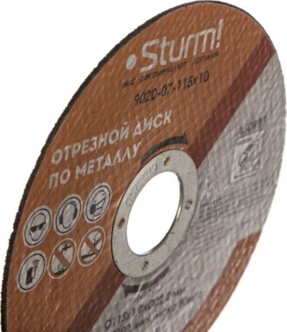 Отрезной круг по металлу Sturm 9020-07-115x10 Отрезной круг по металлу Sturm 9020-07-115x10