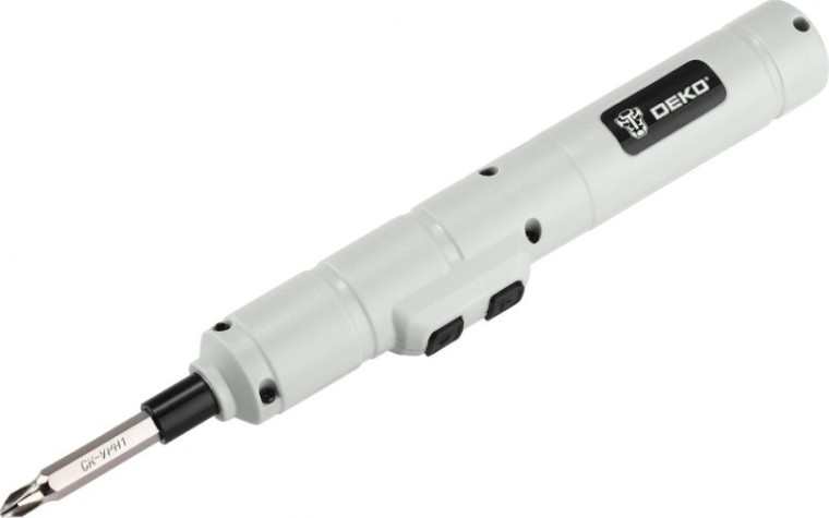 Отвертка аккумуляторная DEKO DKS4-Li + набор бит (10 шт) [065-0662]