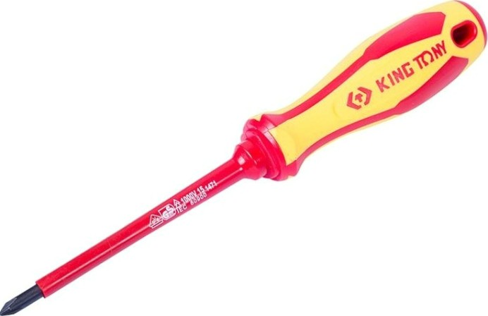 Отвертка диэлектрическая KING TONY 14780204 PZ2 х 100 мм