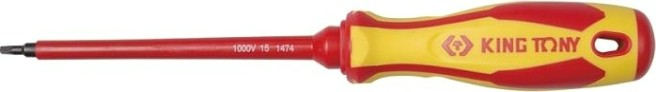 Отвертка диэлектрическая KING TONY RB1 # 1 х 125 мм 14740105 [14740105]