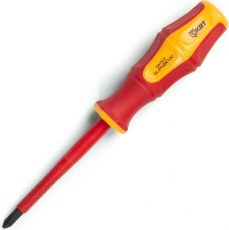 Отвертка диэлектрическая КВТ PH-FL 2х100 "Профи" [79777]
