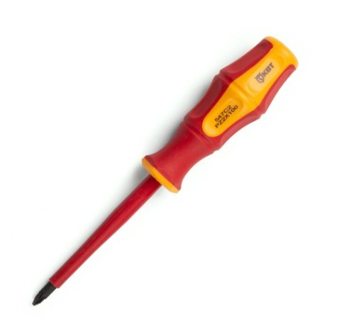 Отвертка диэлектрическая КВТ PZ-FL 2х100 "Профи" [79779]