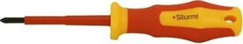 Отвертка диэлектрическая PHILIPS Sturm 1040-17-PH1-80 эрго ручка, ph1х80мм Отвертка диэлектрическая PHILIPS Sturm 1040-17-PH1-80 эрго ручка, ph1х80мм