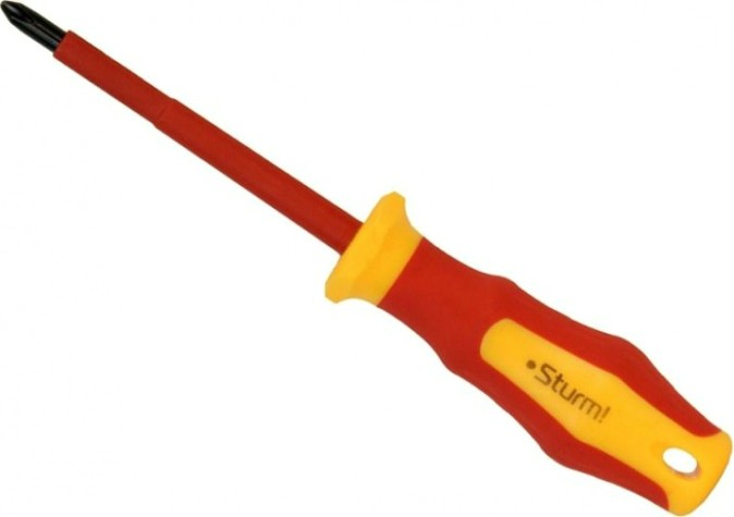 Отвертка диэлектрическая PHILIPS Sturm 1040-17-PH2-100 эрго ручка, ph2х100мм Отвертка диэлектрическая PHILIPS Sturm 1040-17-PH2-100 эрго ручка, ph2х100мм
