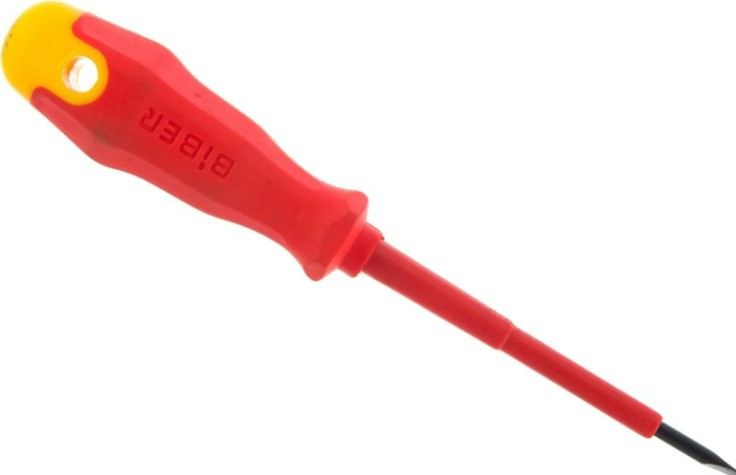 Отвертка диэлектрическая шлицевая Biber 85591 SL 3х75мм [тов-079500]