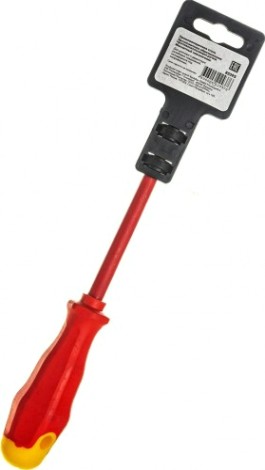 Отвертка диэлектрическая шлицевая Biber 85593 SL 5,5х125мм [тов-079502]