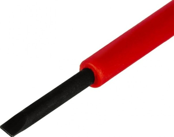 Отвертка диэлектрическая шлицевая Кобальт 646-430 ultra grip sl 2,5х75 мм cr-v, двухкомпонентная рук