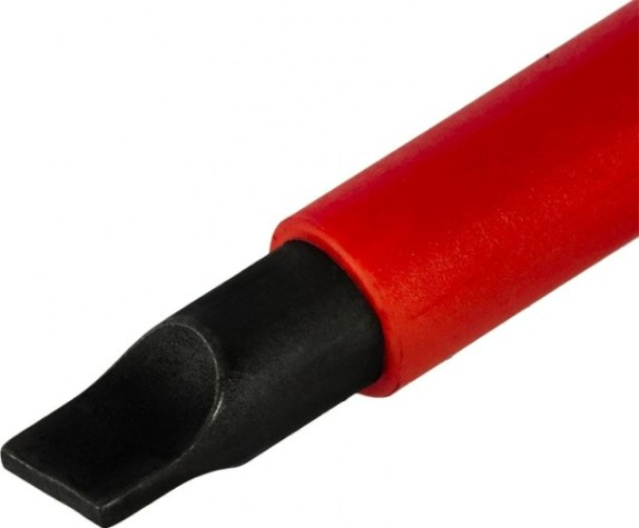 Отвертка диэлектрическая шлицевая Кобальт 646-478 ultra grip sl 8,0х175 мм cr-v, двухкомпонентная ру