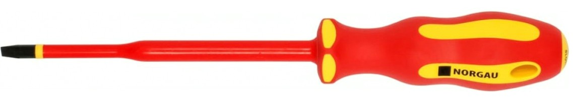 Отвертка диэлектрическая шлицевая Norgau 5,5х125мм vde slim n172 [067063155]