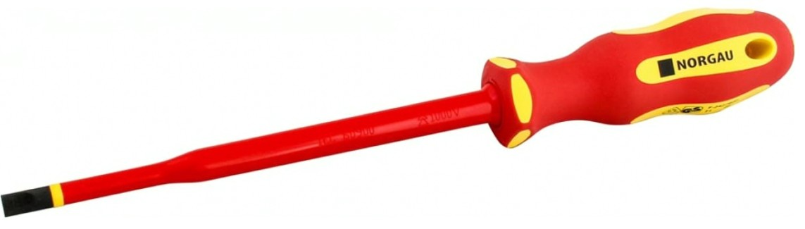 Отвертка диэлектрическая шлицевая Norgau 6,х150мм vde slim n172 [067063165]