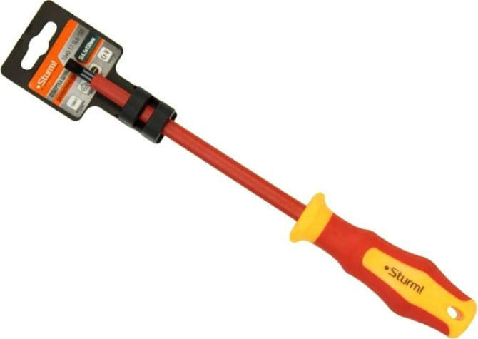 Отвертка диэлектрическая шлицевая Sturm 1040-17-SL6-150 sl6,5х150мм