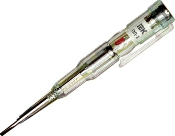 Отвертка индикаторная IEK ОП-1 пробник [TPR10]