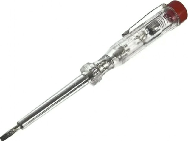 Отвертка индикаторная Ресанта 6875-17150 с прищепкой (75 мм) [61/10/203]