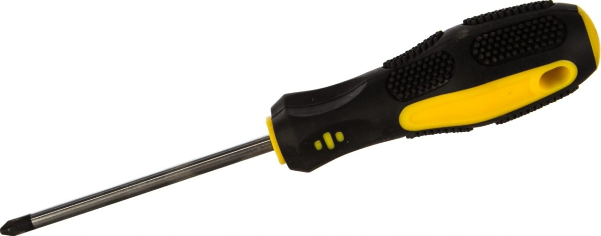 Отвертка крестовая Biber Крафтер 86017 CrV сталь ph 2х100мм [тов-141913]